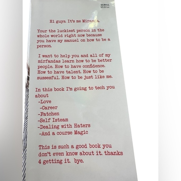 Self - Help By Miranda Sings (Hardback - Brand New) 🎶🌹 - Picture 3 of 3